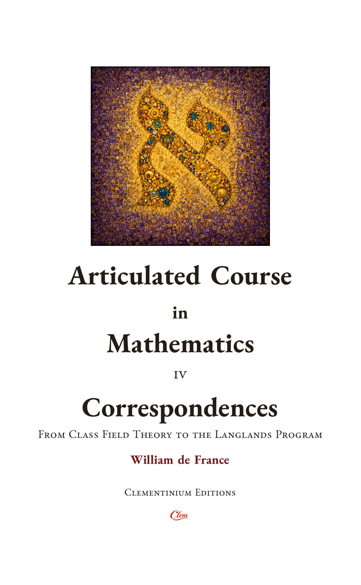 IV. Correspondences