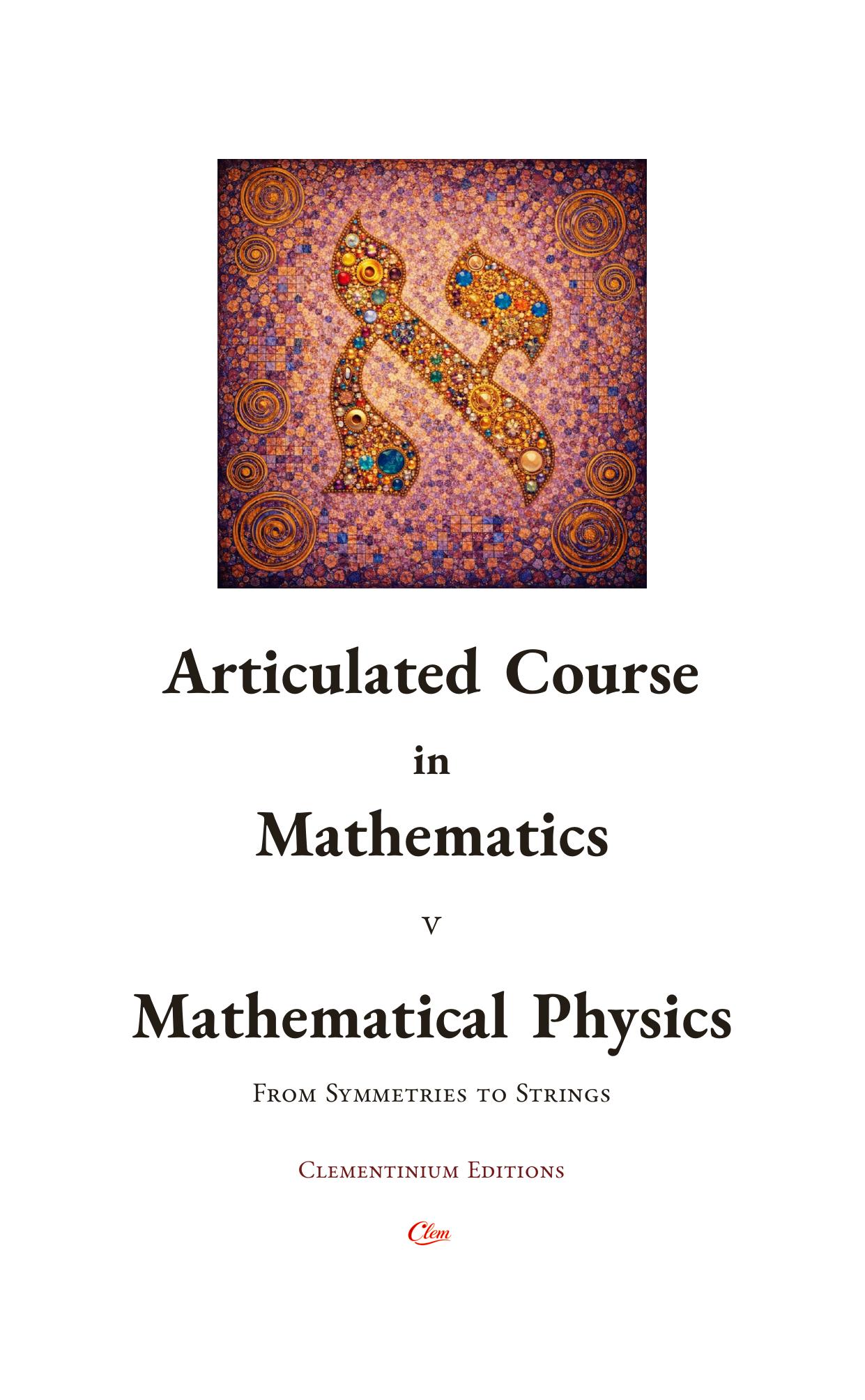 V. Mathematical Physics