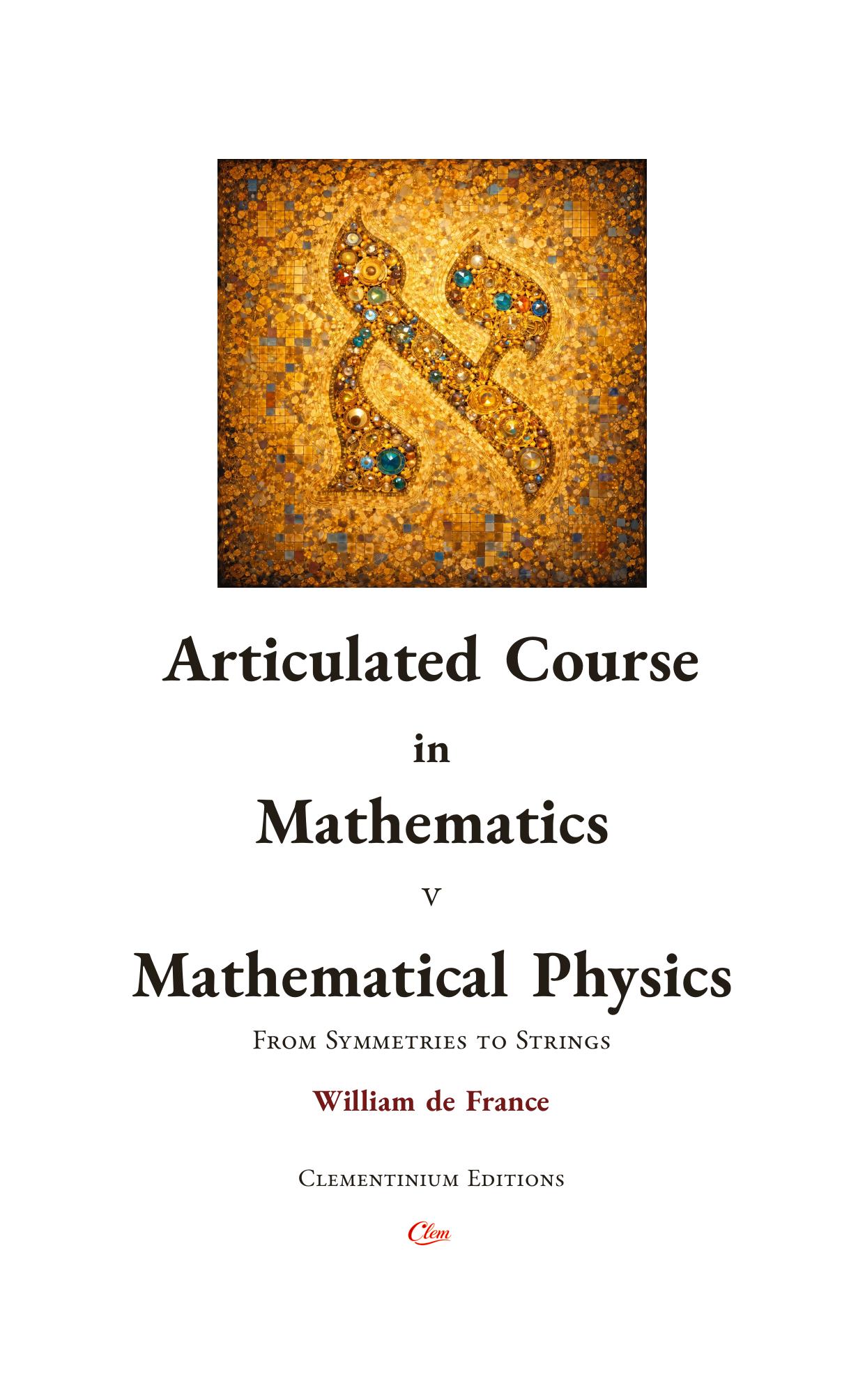 V. Mathematical Physics
