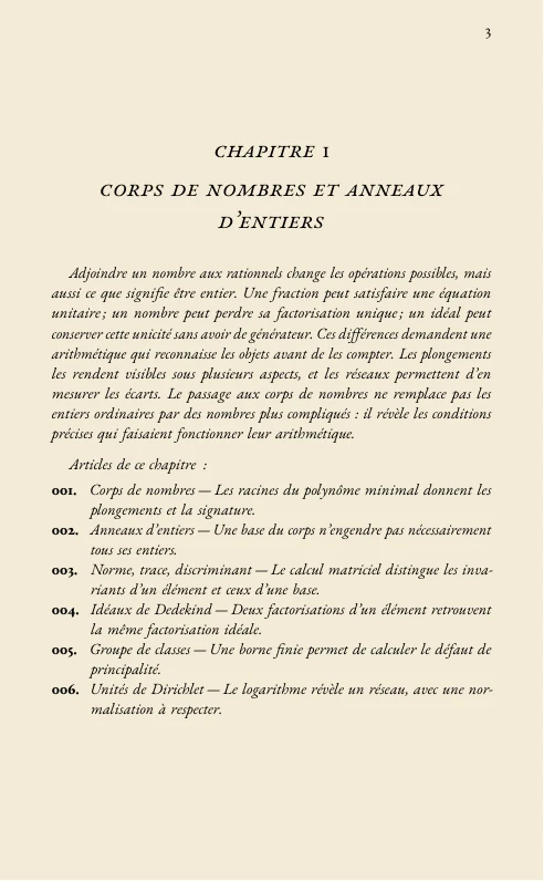 Page du premier chapitre 1