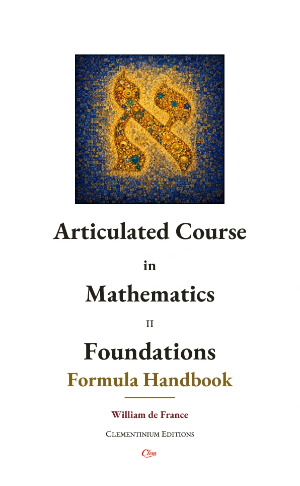 Foundations — Formula handbook