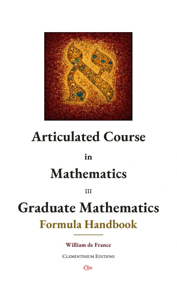 Graduate Mathematics — Formula handbook