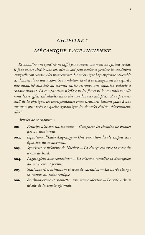 Page du premier chapitre 1